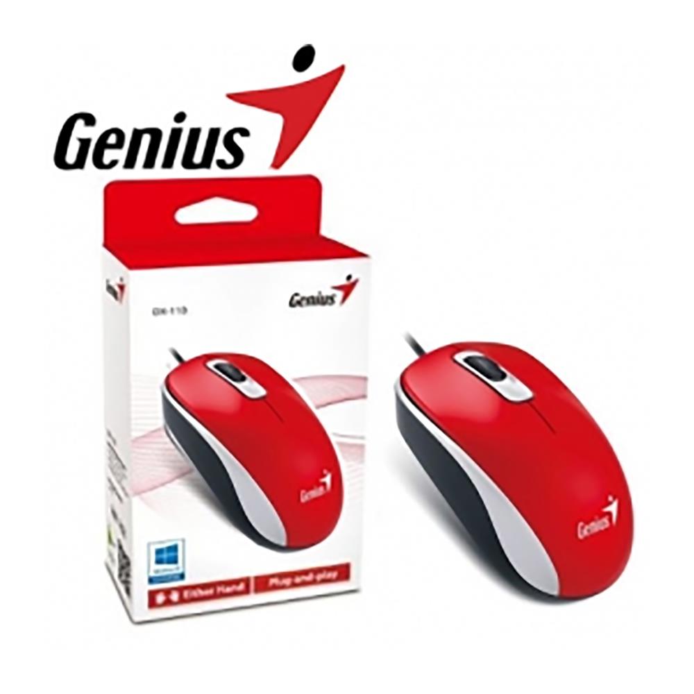 MOUSE GENIUS DX-110 USB RED