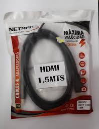 CABLE HDMI 1,5 MTS GOMA NETMAK