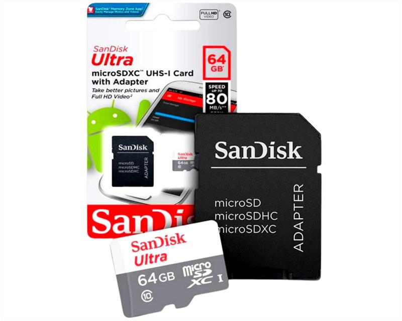 MEM MIC SD 64GB 100MB/S SANDISK C10 