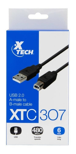 CABLE IMPRESORA XTC307 1.8MTS USB