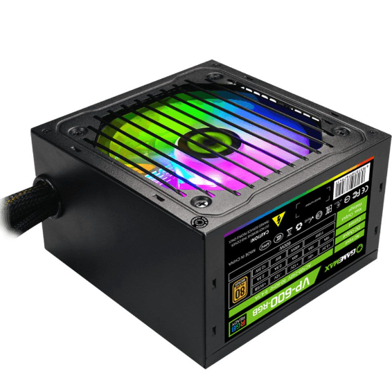 FUENTE 600W GAMEMAX 80 PLUS BRONZE VP-600 RGB